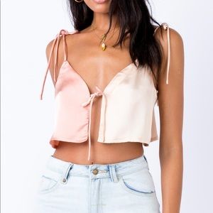 Alejandro Tie Up Top Champagne